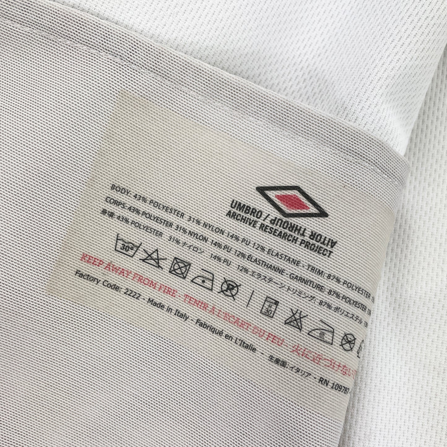 Umbro x Aitor Throup Diamond Tape Track Jacket